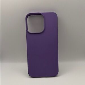 Purple Silicone iPhone 14 Pro Max Case